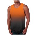 thumbnail image 1 of zfhfof Débardeurs Sans Manches pour Hommes Entraînement Musculaire Gym T-Shirts Col Rond Dégradé T-Shirt d'Été de Plage Hauts, 1 of 4