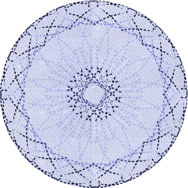 Ahgly Company Tapis Rond Lavable en Machine Intérieur Transitionnel Bleu Lavande, 5 Pieds Rond