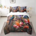 thumbnail image 2 of YST 7 Pieces Bird Comforter Set, 3D Sparrow Flying Animal Bed in a Bag, Full, 2 of 5