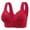 Red, variant on Birdeem Bras for Women Ladies Traceless Comfortable No Steel Ring Breathable Gathering Front Opening Buckle Bra Woman Underwear