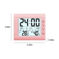 thumbnail image 3 of Lksixu Indoor Electronic Temperature Hygrometer Luminous Large Screen Digital Display Desktop Small Alarm Clock Household Temperature Hygrometer Household wet thermometer Electronics for Home Office, 3 of 6