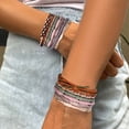 thumbnail image 4 of Bohemian Style Handmade Jewelry Bracelet Set Exquisite Female Hair Rope Accessory, 4 of 5