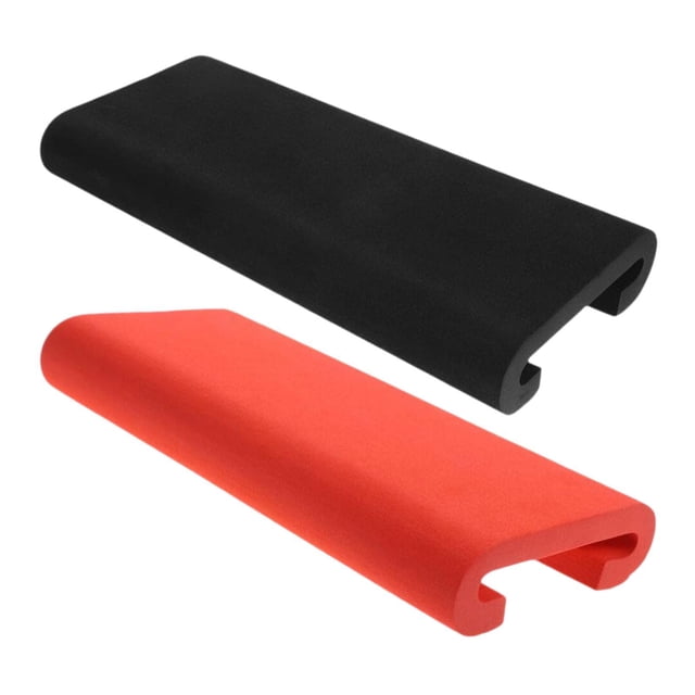 Almencla 2 Pieces Dragon Boat Cushions Paddle Seats for Outdoor Rowing Machine Garage Red and Black