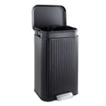 thumbnail image 1 of 50L Stainless Steel Kitchen Trash Can – Black Step-On Garbage Bin with Soft-Close Lid, Removable Inner Bucket, Fingerprint-Resistant Finish and Odor Control – 42.8 × 35.5 × 62 cm, 1 of 8