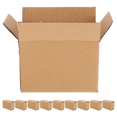 AURARMLET 10 Pcs Boîtes Vides pour Emballage Carton Ondulé Jaune Pâle pour Déménagement