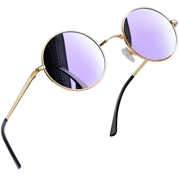 Joopin Round Sunglasses Men Women Shades Polarized Hippie Retro Circle Sun Glasses