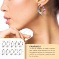 thumbnail image 3 of ZLight 10pcs Ear Clip Converters Earring Accessories Screw/Lever Non-Pierced Handmade with Loop Plastic Pads Findings Type17 1Set, 3 of 6