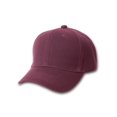 thumbnail image 1 of Plain Fitted Curve Bill Hat, Maroon 7, 1 of 1