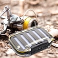 thumbnail image 4 of Plastic Tackle Box Organizer Clear Transparent Double-Sided Transparent Fly Box Fly Fishing Box Double-Faced Fishing Tackle Box Sequin Box Fishhook Box Fishing Tackle Box, 4 of 9