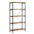thumbnail image 1 of Coaster Furniture Barritt Collection 5 Shelf Bookcase Shelf, Antique Nutmeg, 1 of 5