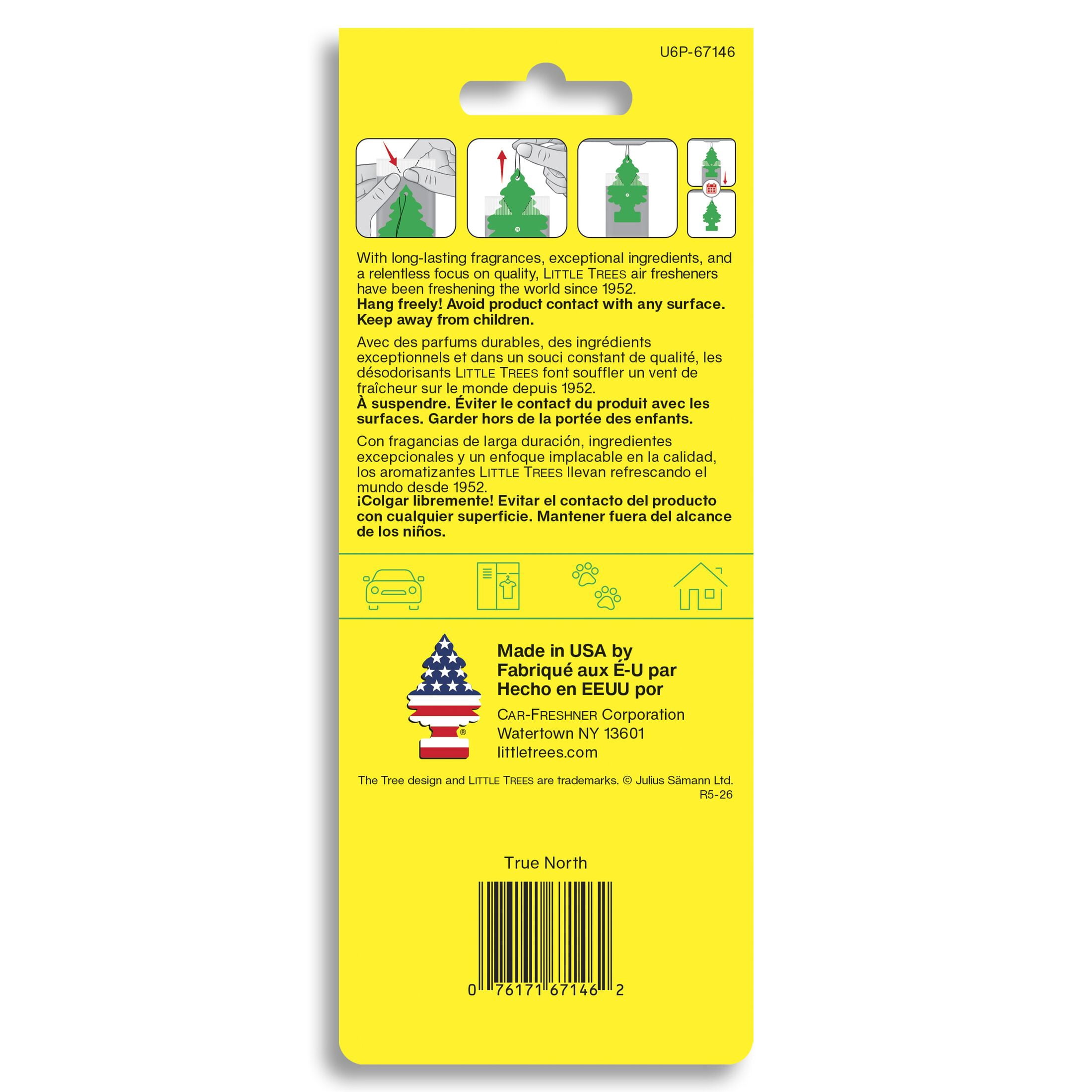 LITTLE TREES air freshener True North 6-Pack