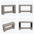 thumbnail image 2 of Long Console Table, 2-Tier Farmhouse Sofa Table Behind Couch, Rectangular Accent Console with Storage for Hallway Foyer Entrance, 2 of 6