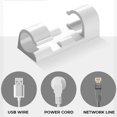 thumbnail image 1 of Self Adhesive Cable Organizer Clips Wire Management Cord Holder Desktop Data Cable Storage Clips Strong Adhesion No Drill Design For Office Home Car Desk Charging Cable Organization Use, 1 of 8