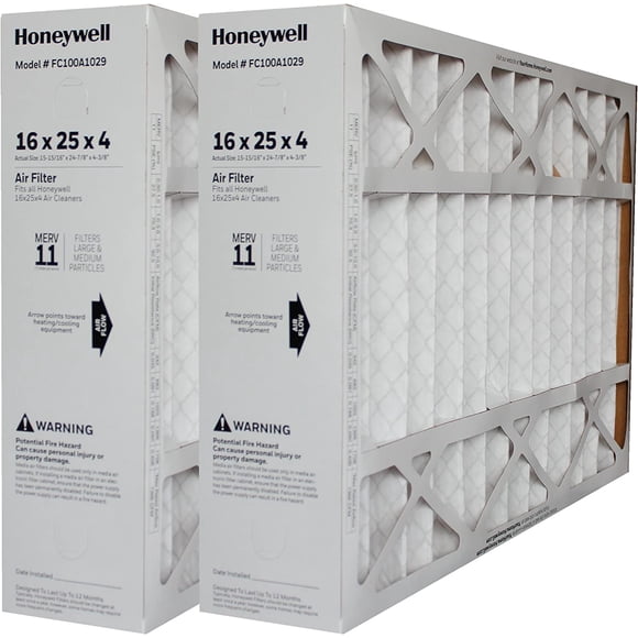 Honeywell Home FC100A1029 16x25x4 PACK OF 2