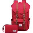thumbnail image 1 of KAUKKO School Travel backpack for university flexible with laptop for 15",22L(Nylon Red2pc), 1 of 5