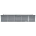 thumbnail image 2 of vidaXL Garden Raised Bed Galvanised Steel 400x80x77 cm Grey, 2 of 4
