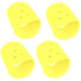 thumbnail image 1 of QualitChoice 4pcs Guitar Playing Left Hand Fingertip Ukulele Guitar Fingertip Silicone Protective Cover yellow L 1Set, 1 of 6