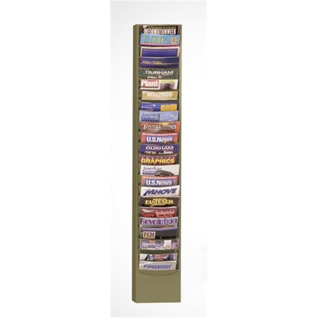 Durham 401-75 Porte-Documents Vertical en Acier à 23 Pochettes de Contour, Beige