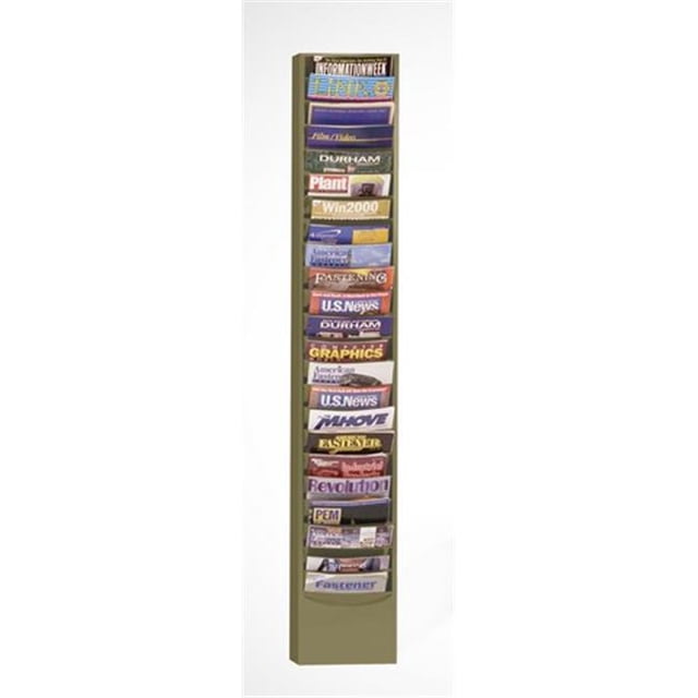 Durham 401-75 Porte-Documents Vertical en Acier à 23 Pochettes de Contour, Beige