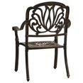 thumbnail image 5 of vidaXL Ensemble Bistro 3 Pcs Aluminium Coulé Bronze, 5 of 5