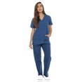 thumbnail image 1 of Women's Scrub Sets Six Pocket Medical Scrubs (V-Neck with Cargo Pant), 1 of 5