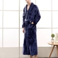 thumbnail image 5 of AherBiu Bath Robes Female Fleece Warm Winter Party Bathrobes Plush Soft Full Length Robe with Pockets, 5 of 5