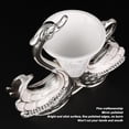 thumbnail image 3 of Coffee Dessert Spoon Fork Set, Swan Base Holder Dinnerware Set With 6 Spoons, Luxury Exquisite Elegant Swan Shape Spoon Holder, Zinc Alloy Decorative Swan Flatware For Coffee Fruit, 3 of 8