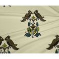 thumbnail image 4 of oneOone Polyester Lycra Fabric Leaves|Bird & Floral Block Printed Craft Fabric BTY 56 Inch Wide, 4 of 4