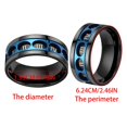 thumbnail image 5 of Creative Rings 9mm Wide for Men Women High Polished Stainless Steel fidgets Rings Party Wedding Engagement Gift, 5 of 5