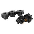 thumbnail image 3 of 5PCS Nuts Knob Grip Clamping Handle Nut Nuts Knob Grip 7 Star Threaded Knob Black Plastic Screw Handle For Industrial Equipment Tool, 3 of 8