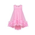 thumbnail image 1 of Robe Fille Rose Fleurs 3D Sans Manches Taille Haute Ensemble de Sac à Main 5 Ans, 1 of 1