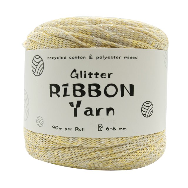Coofit Fil Ruban Multi-Usage Pailleté Fil à Tricoter Fait Main Fil à Crochet pour Artisanat
