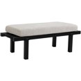 thumbnail image 4 of Meridian Furniture Naya Cream Chennile Fabric Bench, 4 of 35