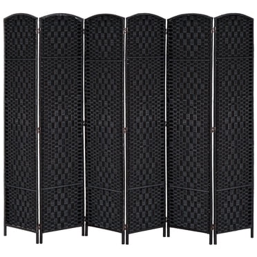 HOMCOM 6 Panel Folding Room Divider Privacy Screen Indoor Home Decoration