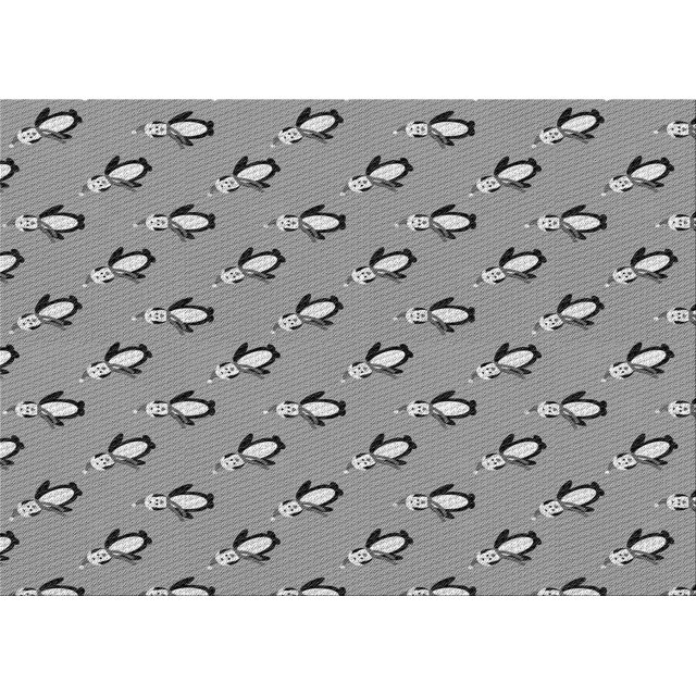 Ahgly Company Machine Washable Indoor Rectangle Transitional Gray Cloud Gray Area Rugs, 5' x 7'