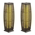 thumbnail image 1 of Gymax 2-Piece Outdoor Solar-Powered Floor Lamps IP65 Waterproof w/ Auto On/Off Light Mix Brown, 1 of 10