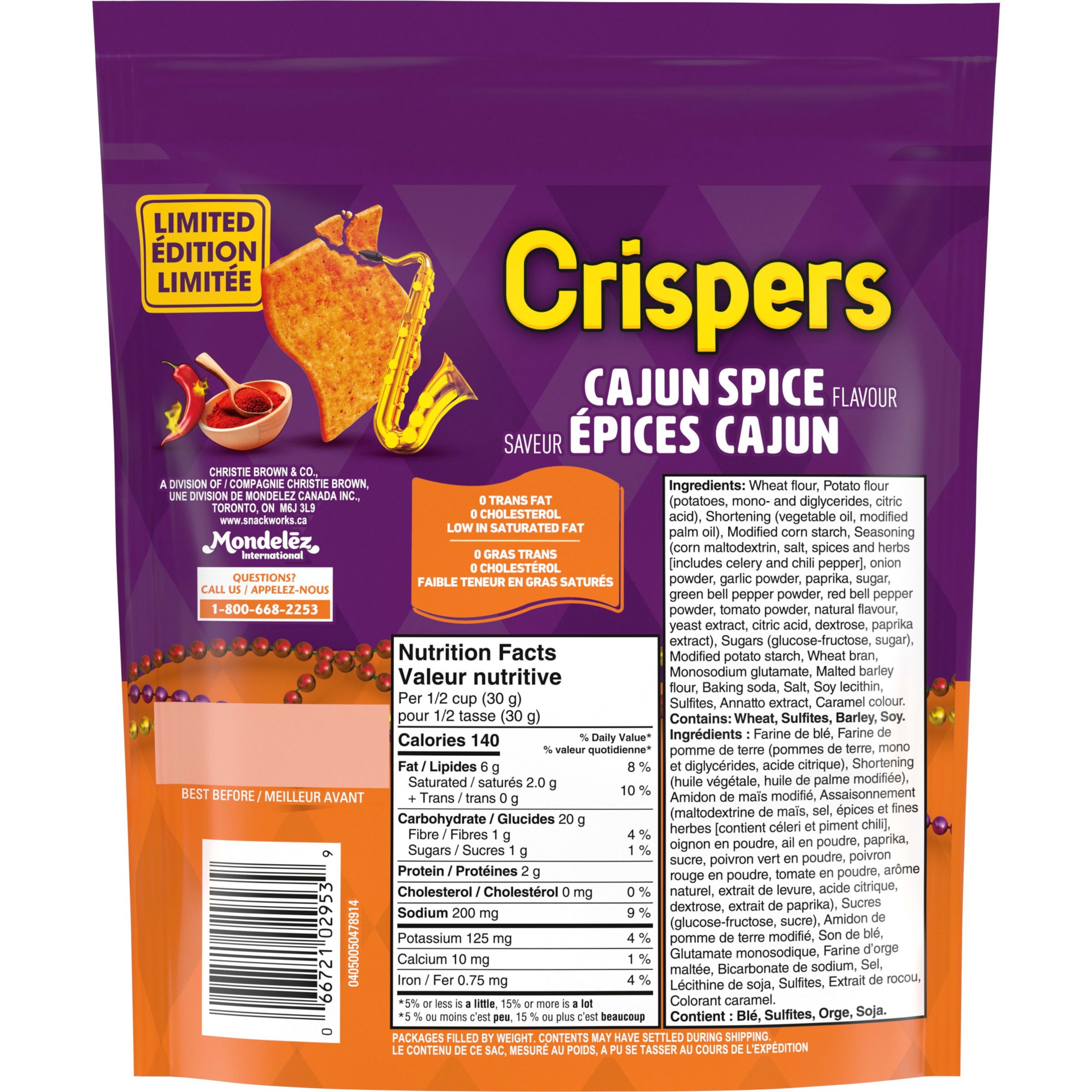 CRISPERS À SAVEUR D’ÉPICES CAJUN