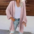 thumbnail image 2 of AherBiu 3/4 Sleeve Cardigan Sweaters for Women Open Front Ribble Knit Outwear Jackets Loungewear, 2 of 6