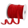 thumbnail image 2 of TopLLC Velours 1 cm Ribbon Flocage Ribbon Velours Bijoux Bricolage Ribbon Accessoires Nœud Ribbon 50 Yards, 2 of 2