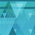 thumbnail image 1 of Ahgly Company Tapis d'Intérieur Lavables en Machine, Carrés Transitionnels Vert Turquoise Foncé, Carrés de 6', 1 of 7