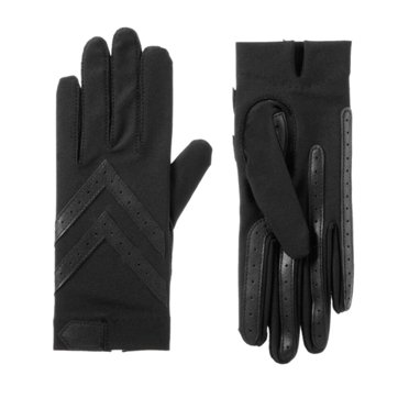 Isotoner SmartDri SmarTouch Spandex Shortie Gloves - A30659 (Black, S/M)