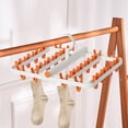 thumbnail image 1 of TIMIFIS Drying Rack Hanging Clothes Rack Clothes Rack Laundry Clothes Rack Clothes Rack Clothes Rack with Foldable Hanging Points 24 Clip Household Socks Underwear Underwear Toothbrush Holders, 1 of 8