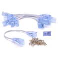 thumbnail image 1 of DELight 10 Pieces 2 Wire Splice Connector with Extension Cord for DELight Warm White LED Neon Rope Light DSL001, 1 of 5