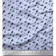 thumbnail image 1 of Soimoi Blue Rayon Fabric Rocket & Spaceship Galaxy Printed Fabric 1 Yard 56 Inch Wide, 1 of 3