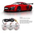 thumbnail image 4 of Triple Gauge Kit, Durable AMP Oil Pressure Water Temp Meter White Dial 52mm  For Most 12v Vehicles, 4 of 8