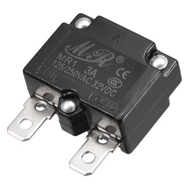 Unique Bargains Protecteur de Surcharge de Circuit 3A AC125/250V DC32V Réinitialisation Automatique Disjoncteur Thermique