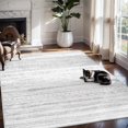 thumbnail image 1 of Boho Area Rug 3x5 Carpet-Rugs for Living Room Distressed Moroccan-Machine Washable Rugs for Kitchen Entryway Bedroom Dining Room Living Room Modern Neutral Rug White & Grey, 1 of 6