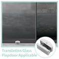 thumbnail image 4 of Shower Door Bottom Guide Shower Door Glass Door Roller Slider for 5-14mm Thick Glass, 4 of 5