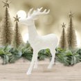thumbnail image 2 of Holiday Time 18IN White Glitter Reindeer Décor, 2 of 4