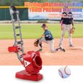 thumbnail image 1 of Ensemble de Machine de Lancer de Baseball Automatique pour Enfants, Angles et Hauteur Réglables, Jouet d'Entraînement à Lancement Automatique pour Enfants, Jouets de Sport de Plein Air, 1 of 7